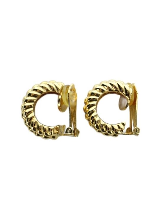 Dior Jewelry - Dior Earrings Logo Clip Type Gold